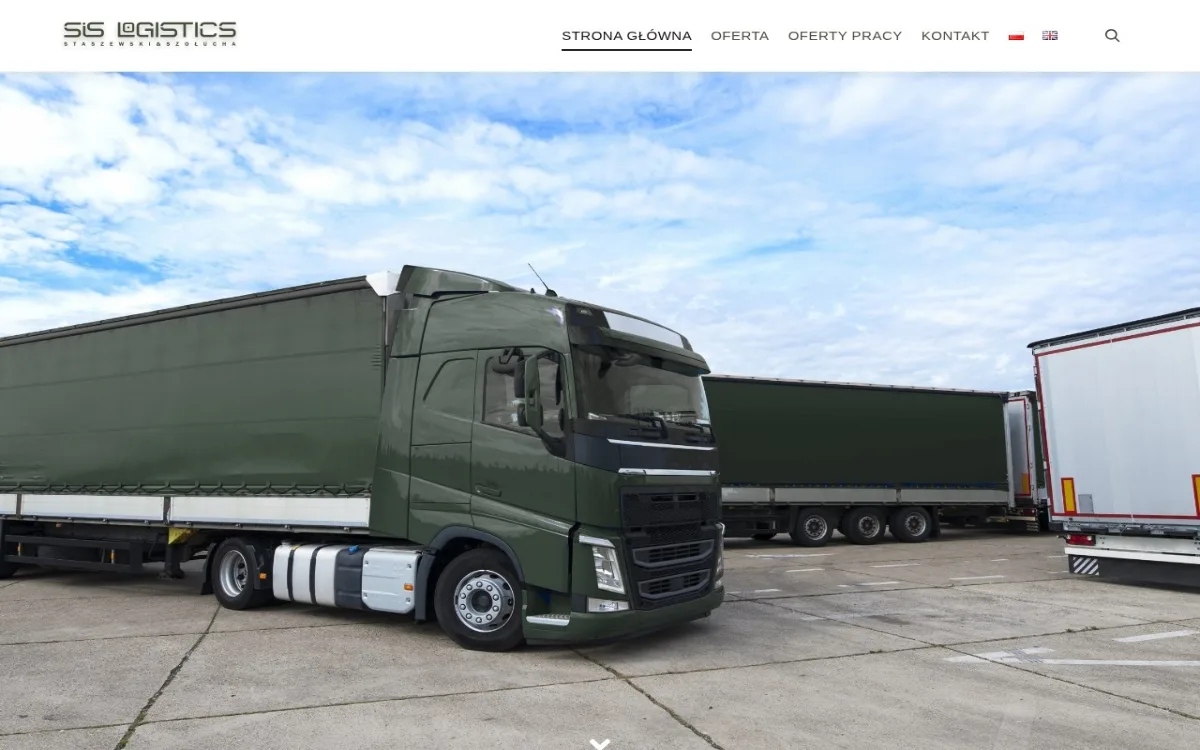 Strona SIS Logistics – realizacja TypowyInformatyk.pl