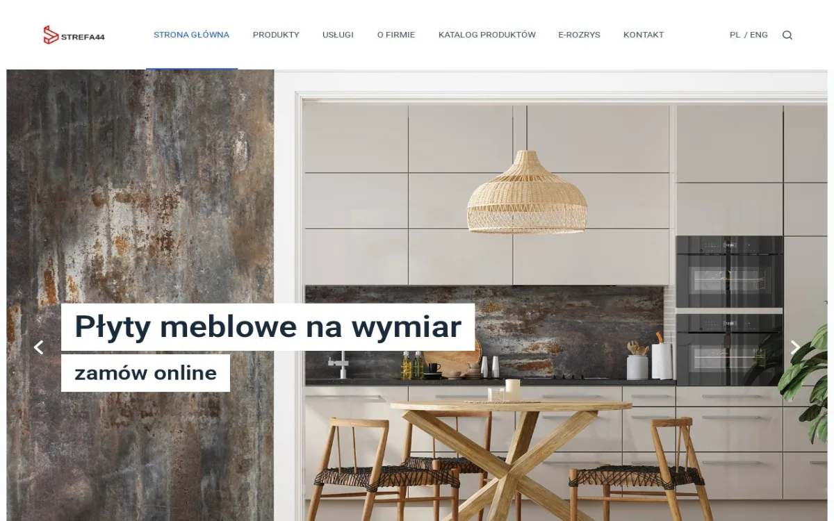 Strona Strefa44 – realizacja TypowyInformatyk.pl
